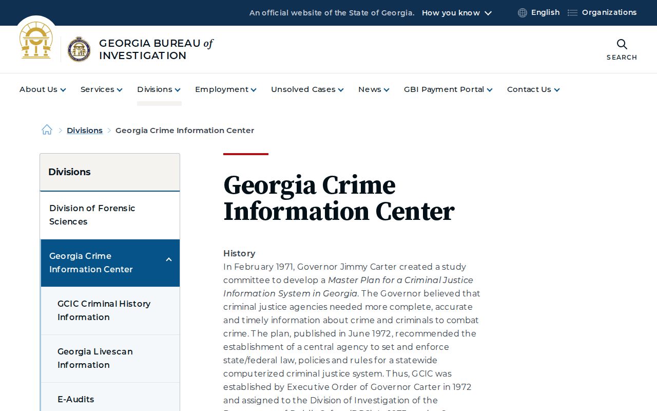 Jackson County bench warrant GCIC public access limitation