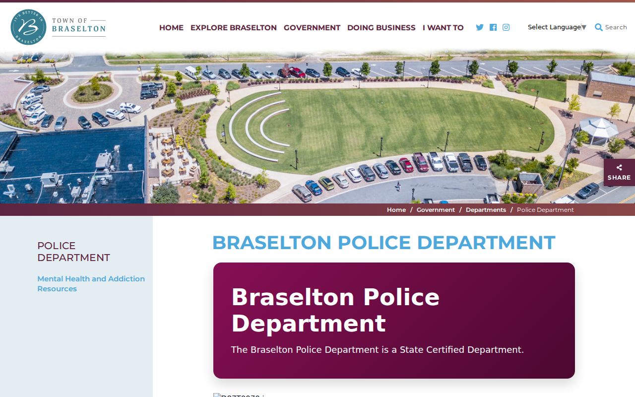 Braselton warrant search police and court facility information