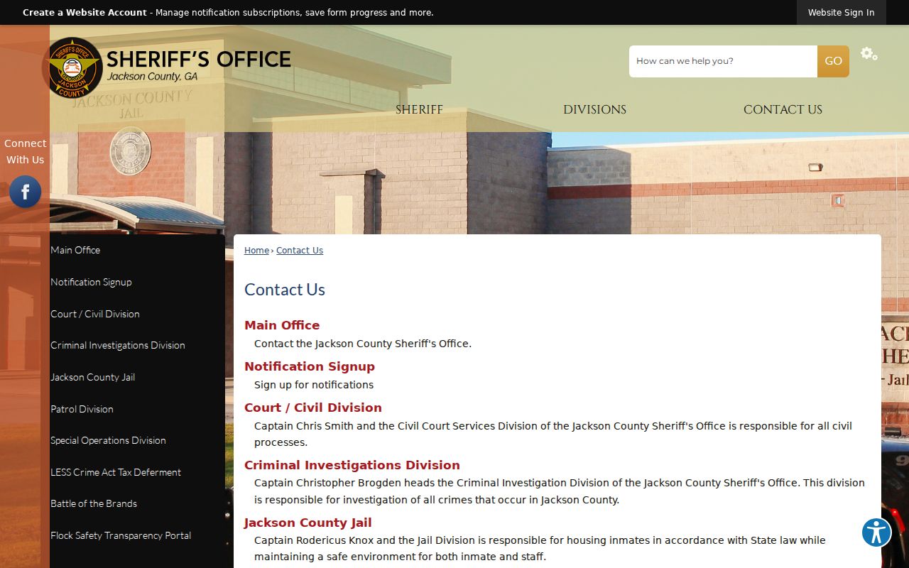 Jackson County most wanted sheriff office contact routes